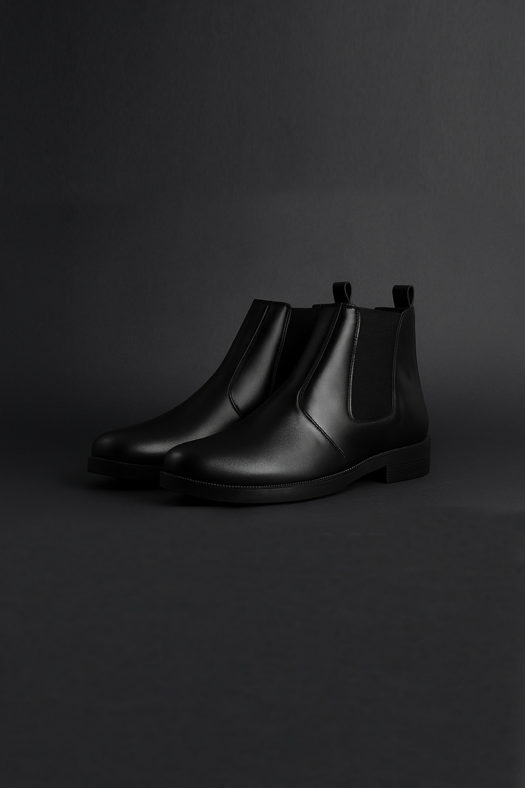 Men’s black Leather Chelsea Boots – Classic Slip-On Ankle Boots - Image 2