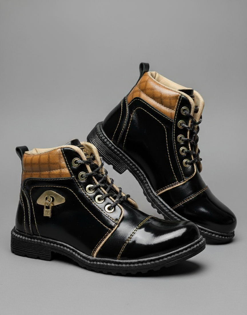Men’s Stylish Lace-Up Ankle Boots – Durable Outdoor & Casual Wear - Image 4