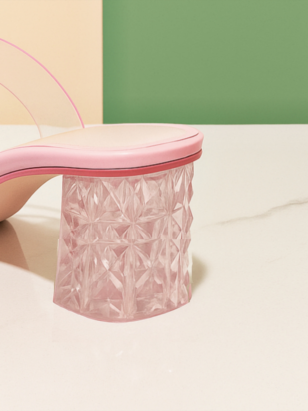 Women’s Transparent Strap Block Heel Sandals – Stylish Slip-On Heels - Image 4