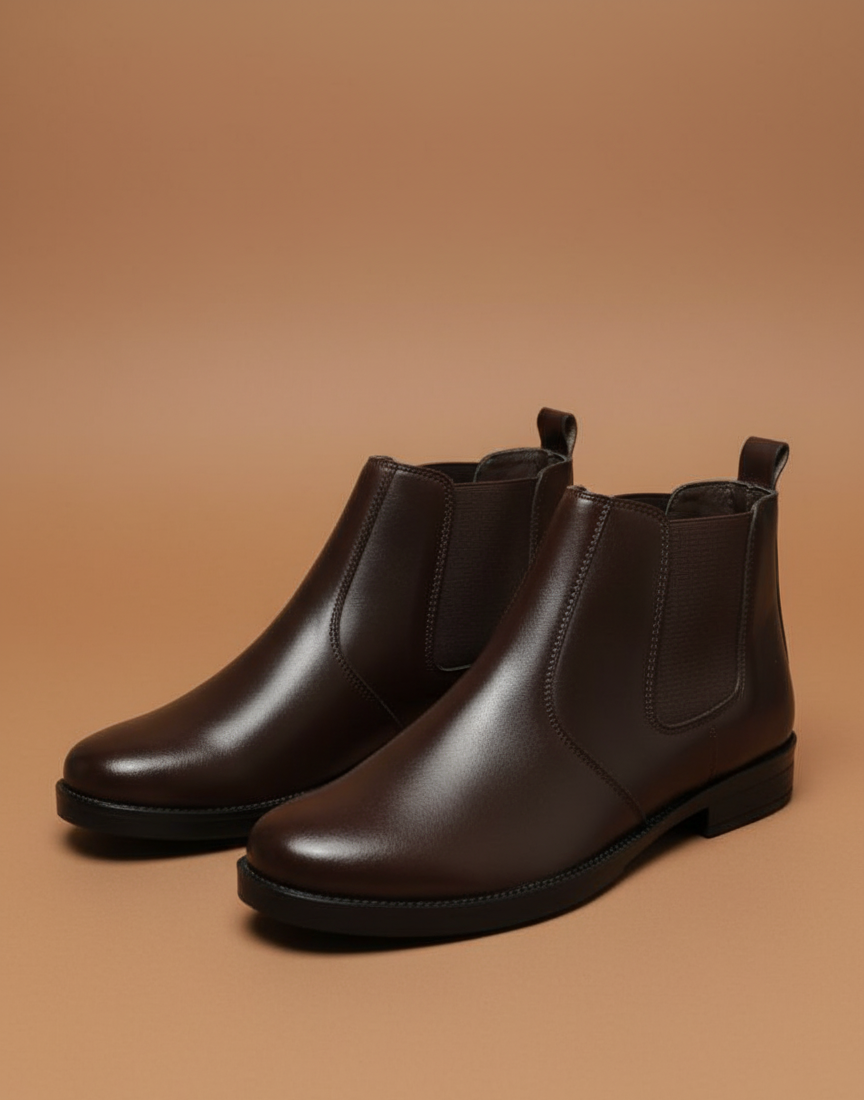 The Sculpted Silhouette – dark Brown Chelsea for men - Image 2