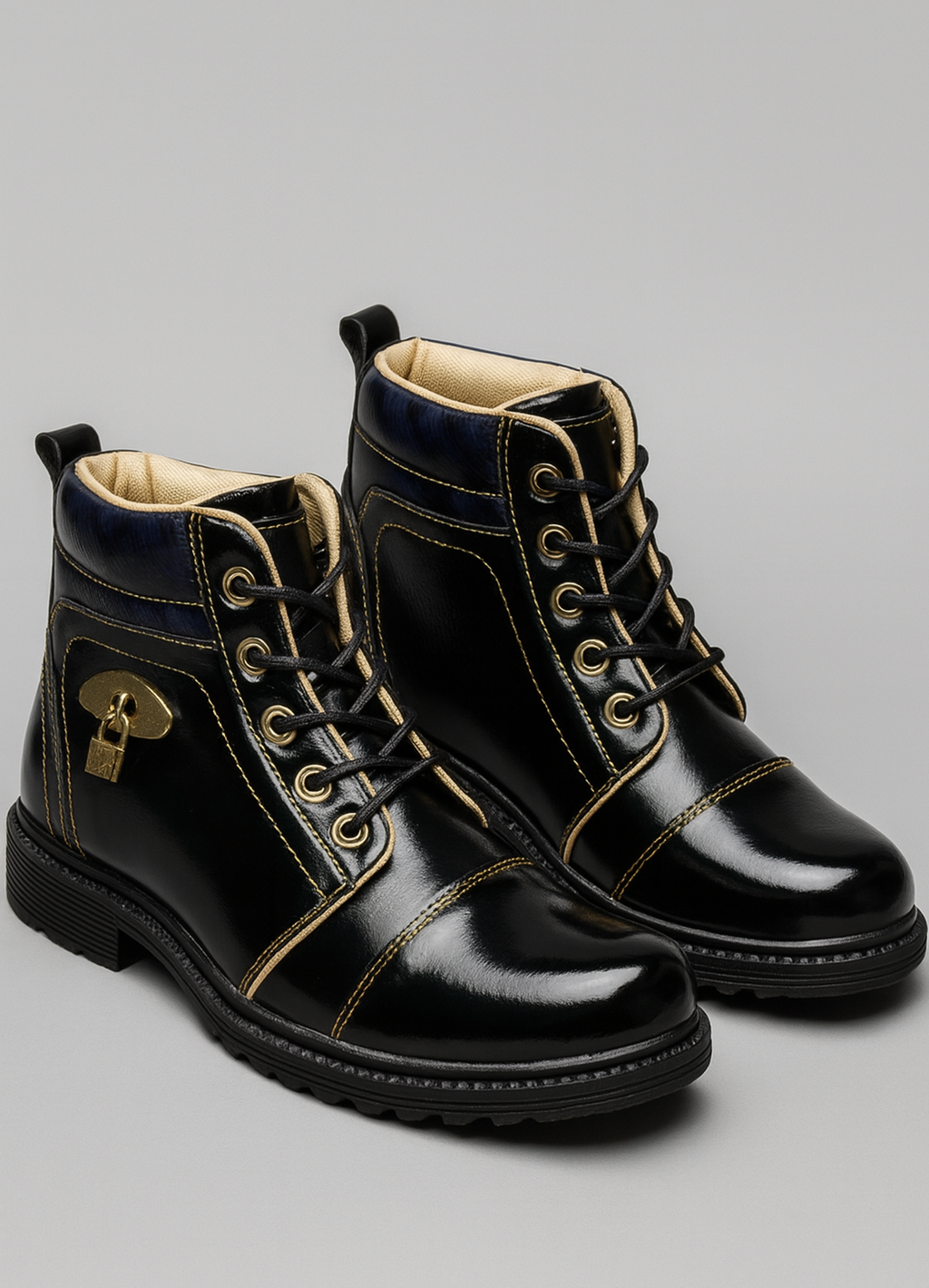 Men’s Stylish Lace-Up Ankle Boots – Durable Outdoor & Casual Wear - Image 2