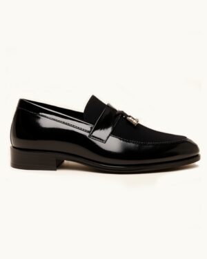 Boys’ Glossy Formal Loafers with Tassel Detail – Party & Function Shoes