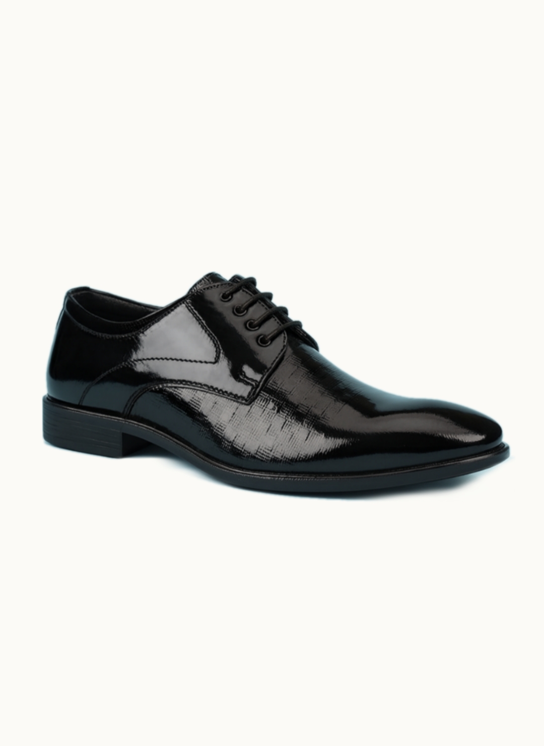 men’s Glossy Formal Oxford Shoes – Classic Lace-Up Dress Footwear for Office & Parties
