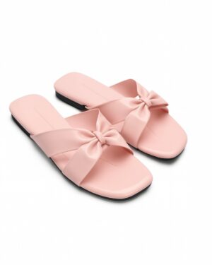 Women & kids Bow Slip-On Flats – Stylish Casual Sandals for Everyday Wear