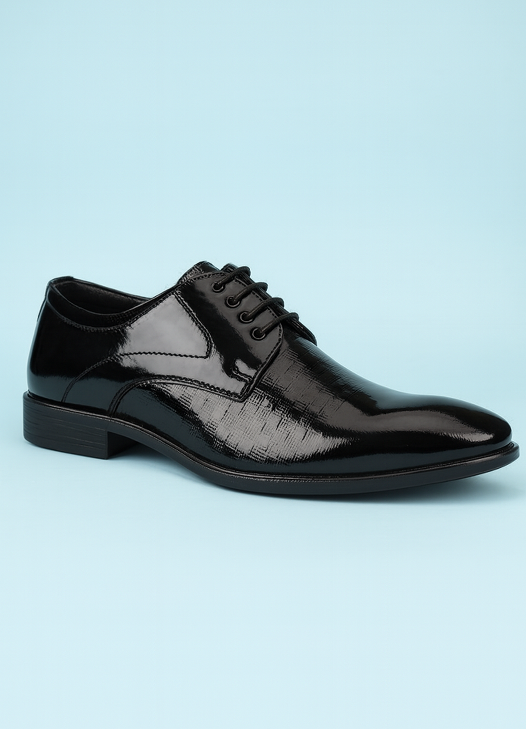 men’s Glossy Formal Oxford Shoes – Classic Lace-Up Dress Footwear for Office & Parties - Image 3