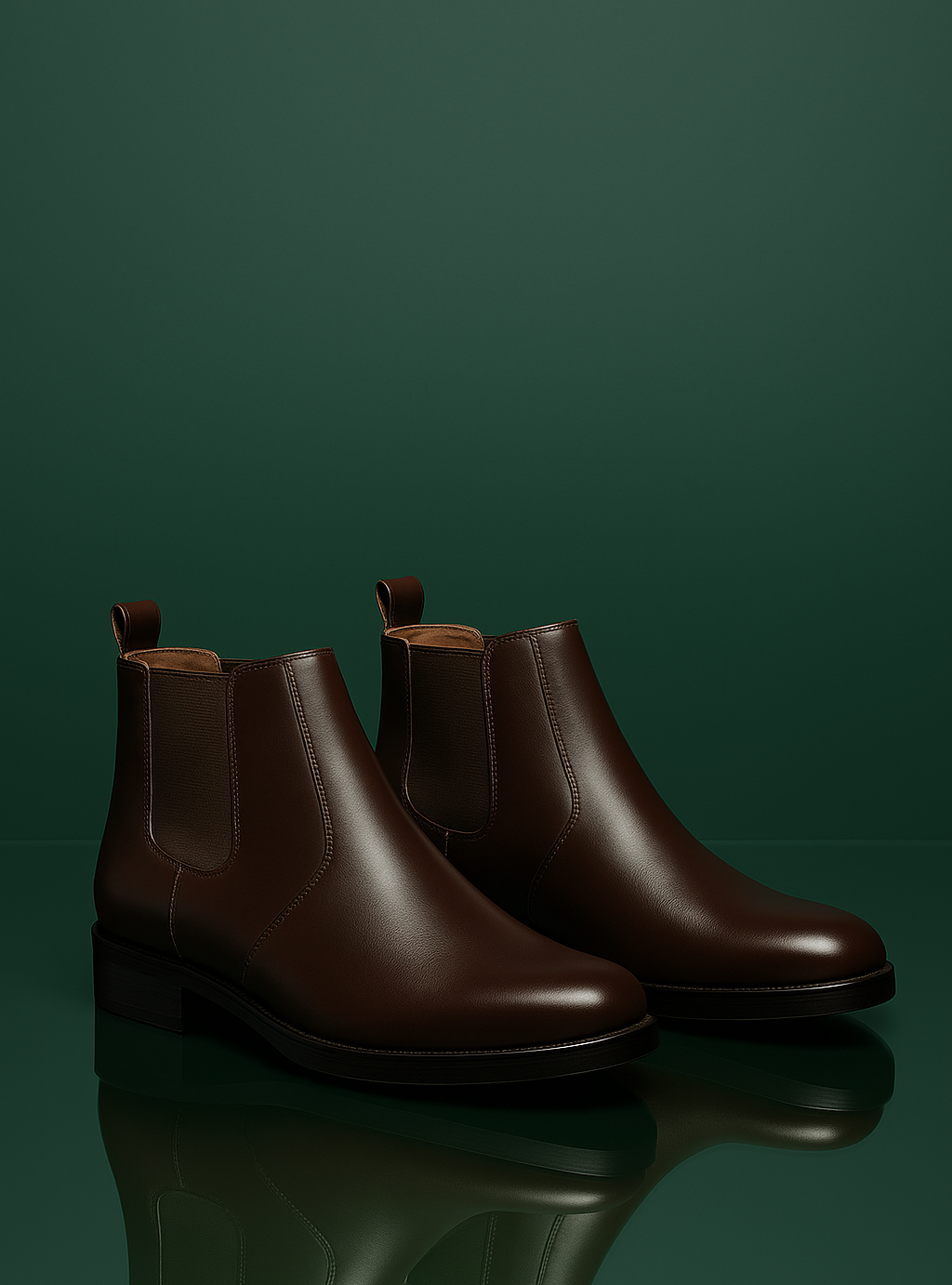 The Sculpted Silhouette – dark Brown Chelsea for men - Image 3