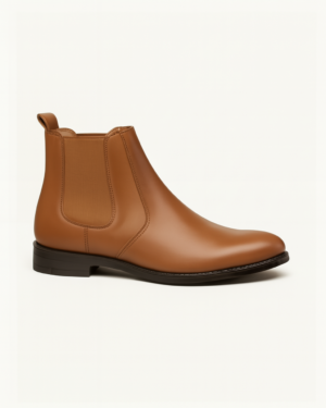 Men’s  Lighter Brown Chelsea Boot in Hand-Finished