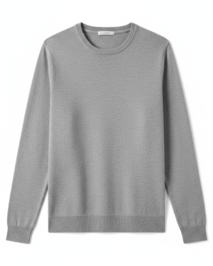 Classic Grey Crew Neck Sweater