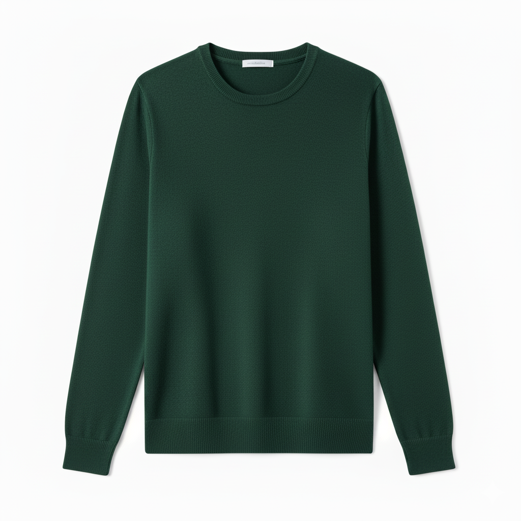 Luxe Soft-Touch Grey Pullover-green