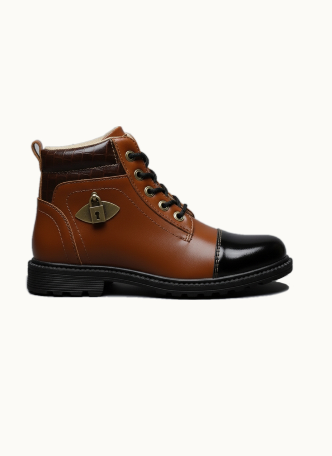 Stylish Lace-Up brown Ankle Boots – Durable Outdoor & Casual Wear for men