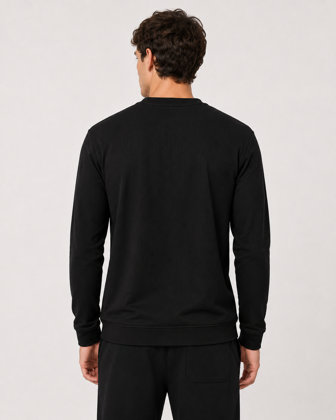 long-sleeve crewneck t-shirts 6pcs combo