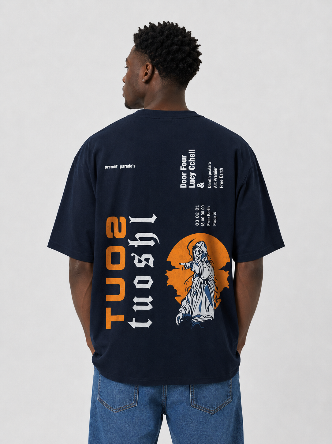 2side printed five-sleeve 5pcs combo