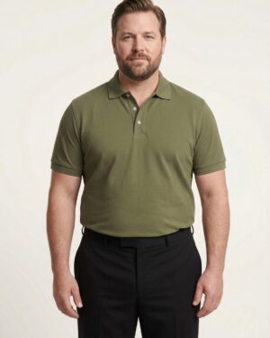 Men's Plus Size Half-Sleeve Polo Combo