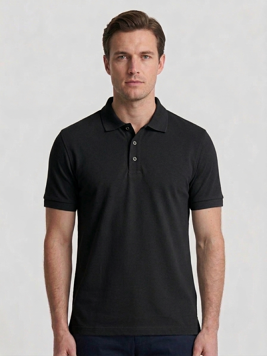 Men's Structured Mars Fabric PLAIN Polo Combo - 3 Pack