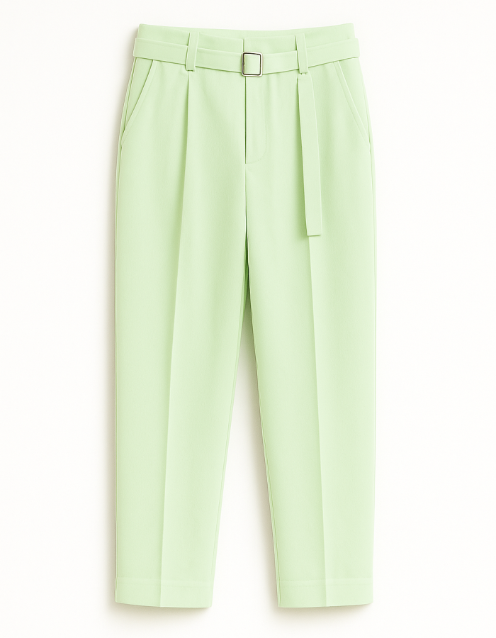 Straight Fit Cotton Trousers for men