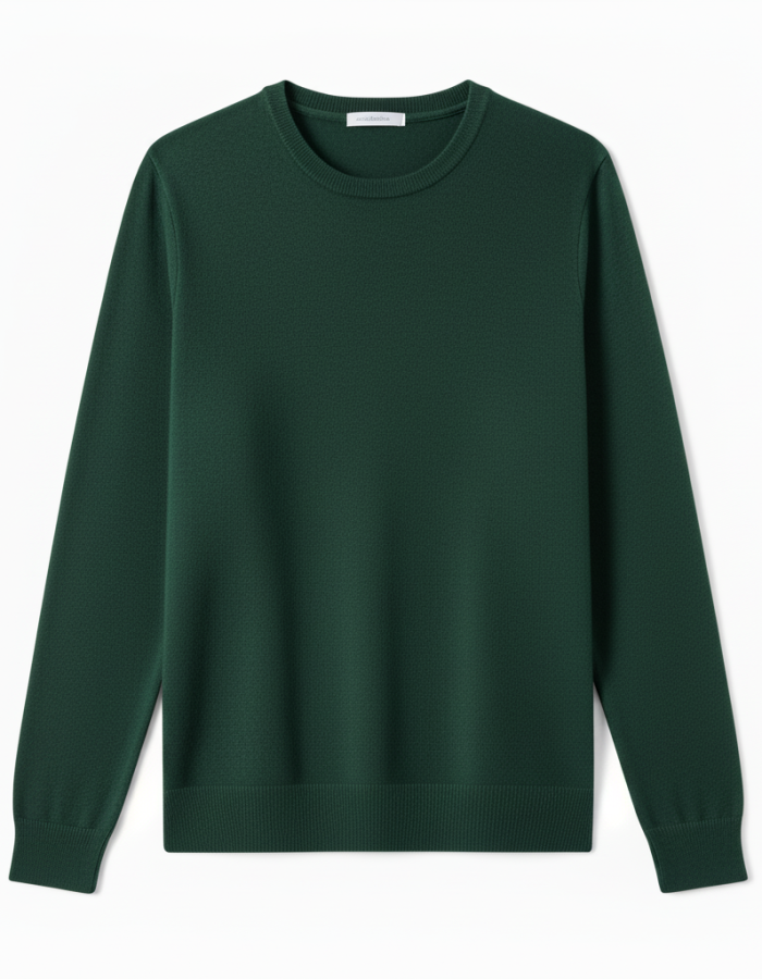 Luxe Soft-Touch Grey Pullover-green